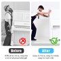 Flintronic 8 Piezas Ruedas para Muebles Pequeñas, Autoadhesivas Ruedas para Electrodomésticos, Ruedas 360 Grados para Muebles,