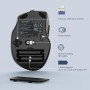 TECKNET Ratón Inalámbrico, 5 Niveles 2600 dpi, 2.4G Ratón Inalámbrico USB Ergonómico, 6 Botones, 24 Meses Duración de Batería,