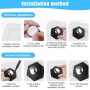Flintronic 8 Piezas Ruedas para Muebles Pequeñas, Autoadhesivas Ruedas para Electrodomésticos, Ruedas 360 Grados para Muebles,
