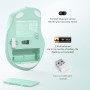 TECKNET Ratón Inalámbrico, 5 Niveles 2600 dpi, 2.4G Ratón Inalámbrico USB Ergonómico, 6 Botones, 24 Meses Duración de Batería,