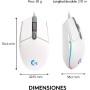 Logitech G203 LIGHTSYNC Ratón USB Gaming con Iluminación RGB Personalizable, 6 Botones Programables, Captor 8K para Gaming,
