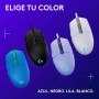 Logitech G203 LIGHTSYNC Ratón USB Gaming con Iluminación RGB Personalizable, 6 Botones Programables, Captor 8K para Gaming,