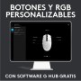 Logitech G203 LIGHTSYNC Ratón USB Gaming con Iluminación RGB Personalizable, 6 Botones Programables, Captor 8K para Gaming,