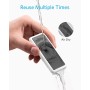 Anker Administración de cables, soporte magnético para cables de escritorio, 5 clips para cables Lightning, cable USB-C, micro