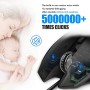 VGUARD Ratón Gaming con Cable, 4 dpi Ajustables hasta 2400, Gaming Mouse Óptico, Ratón Ergonómico Óptico RGB con 6 Botones y LED