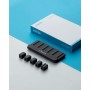 Anker Administración de cables, soporte magnético para cables de escritorio, 5 clips para cables Lightning, cable USB-C, micro