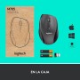 Logitech M705 Marathon Ratón inalámbrico, Receptor Unificador USB de 2,4 GHz, 1000 DPI, 5 Botones Programables, Batería de 3