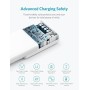 Anker PowerPort + 5 Cargador USB de Pared con 5 Puertos 60W, USB-C Tipo c con para MacBook, Samsung Galaxy S9, Nexus 5X / 6P y