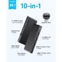 Concentrador USB-C Anker 364 (10 en 1) con Potencia máxima de 100 W, Dos Puertos HDMI 4K, un Puerto Ascendente USB-C y 4 Puertos