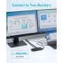 Concentrador USB-C Anker 364 (10 en 1) con Potencia máxima de 100 W, Dos Puertos HDMI 4K, un Puerto Ascendente USB-C y 4 Puertos