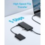 Concentrador USB-C Anker 364 (10 en 1) con Potencia máxima de 100 W, Dos Puertos HDMI 4K, un Puerto Ascendente USB-C y 4 Puertos