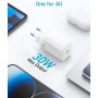 Cargador USB-C de 30 W, Cargador Anker 312 con diseño Compacto, Carga rápida de Alta Velocidad para Samsung S23, MacBook Air,