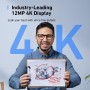Anker Work C310 - Cámara web 4K para PC, 12 megapíxeles, enfoque automático IA, encuadre IA, micrófono con cancelación de ruido