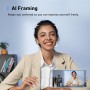 Anker Work C310 - Cámara web 4K para PC, 12 megapíxeles, enfoque automático IA, encuadre IA, micrófono con cancelación de ruido