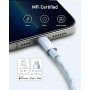 Anker 331 iPhone-Ladekabel, 1m, Premium-Nylon, USB-A auf Lightning, MFi-zertifiziert, für iPhone SE/Xs/XS Max/XR/X/8 Plus/7/6