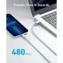 Anker 331 iPhone-Ladekabel, 1m, Premium-Nylon, USB-A auf Lightning, MFi-zertifiziert, für iPhone SE/Xs/XS Max/XR/X/8 Plus/7/6
