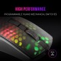 Mars Gaming MMG, Ratón Gaming Compacto 3200 dpi RGB Flow, Switches Mecánicos HUANO, Diseño Ligero Antideslizante, 6 Botones,