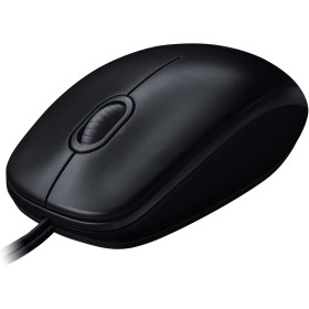 Logitech M100 Ratón con Cable USB, 3 Botones, Seguimiento Óptimo 1000 DPI, Ambidestro, Compatible con PC, Mac, Portátil - Negro