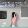 Logitech M100 Ratón con Cable USB, 3 Botones, Seguimiento Óptimo 1000 DPI, Ambidestro, Compatible con PC, Mac, Portátil - Negro