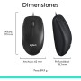 Logitech M100 Ratón con Cable USB, 3 Botones, Seguimiento Óptimo 1000 DPI, Ambidestro, Compatible con PC, Mac, Portátil - Negro