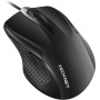 TECKNET Silenciosos Ratón con Cable USB de 1,5 m, 6 Botones, hasta 6400DPI, Superficie Antihuellas para Computadora Portátil,