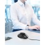TECKNET Silenciosos Ratón con Cable USB de 1,5 m, 6 Botones, hasta 6400DPI, Superficie Antihuellas para Computadora Portátil,