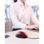 TECKNET Silenciosos Ratón con Cable USB de 1,5 m, 6 Botones, hasta 6400DPI, Superficie Antihuellas para Computadora Portátil,