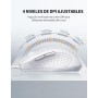 TECKNET Silenciosos Ratón con Cable USB de 1,5 m, 6 Botones, hasta 6400DPI, Superficie Antihuellas para Computadora Portátil,