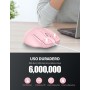 TECKNET Silenciosos Ratón con Cable USB de 1,5 m, 6 Botones, hasta 6400DPI, Superficie Antihuellas para Computadora Portátil,