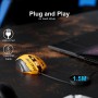 Uineer Ratón con Cable, 7200 dpi Ajustable y 6 Botones, diseño ergonómico, ratón óptico USB optimizado para PC portátil para