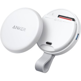 Anker MagGo Adaptador USB-C, Lector de Tarjetas SD y TF Portátil Magnético Cable Incorporado, Transferencia de Datos Máx. de 312