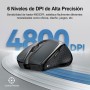 TECKNET Ratón Inalámbrico Recargable, Ratón Inalámbrico Silencioso, Reducción de Ruido hasta un 90%, 4800 dpi, 6 Botones