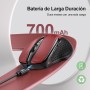 TECKNET Ratón Inalámbrico Recargable, Ratón Inalámbrico Silencioso, Reducción de Ruido hasta un 90%, 4800 dpi, 6 Botones