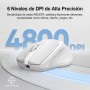 TECKNET Ratón Inalámbrico Recargable, Ratón Inalámbrico Silencioso, Reducción de Ruido hasta un 90%, 4800 dpi, 6 Botones