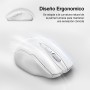 TECKNET Ratón Inalámbrico Recargable, Ratón Inalámbrico Silencioso, Reducción de Ruido hasta un 90%, 4800 dpi, 6 Botones