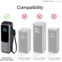 Funda de Silicona para Anker Power Bank 737 (24,000 mAh), Protección Resistente a los Golpes, 2 mm de Grosor, Consulta Rápida de