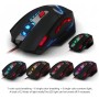 zelotes T90 Ratón Gaming con Cable, 9200 dpi con Iluminación Personalizable, 8 Botones Programables, Raton con Cable USB para