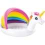 Intex Piscina Hinchable bebé con Parasol, Piscina Inflable Unicornio, para niños, Piscina Hinchable bebé 2 años, 127x102x69 cm,