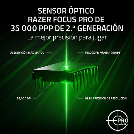Razer Basilisk V3 X HyperSpeed - Mouse da gioco Wireless personalizzabile (Forma ergonomica con 9 controlli personalizzabili,