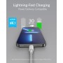 Anker 331 Cable de USB C a Lightning, Cable de carga de nailon USB-C a Lightning [300 cm] para iPhone 13,13 Pro 12 Pro Max 12 11