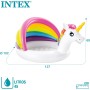 Intex Piscina Hinchable bebé con Parasol, Piscina Inflable Unicornio, para niños, Piscina Hinchable bebé 2 años, 127x102x69 cm,