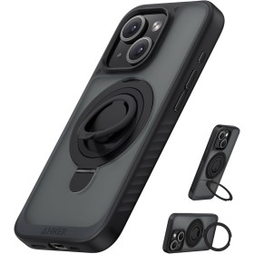 Anker MagGo Magnetic Case with Stand (2-in-1, 360° Silicone Ring) for iPhone 15