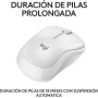 Logitech M240 Silencioso Bluetooth Ratón, inalámbrico, compacto, portátil, seguimiento suave, batería 18 meses, Windows, macOS,