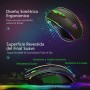 VIVIJO Ratón Gaming con Cable, 5 dpi Adjustables hasta 7200, Mouse Óptico, Ergonómico, RGB con 8 programables Botones y