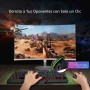 VIVIJO Ratón Gaming con Cable, 5 dpi Adjustables hasta 7200, Mouse Óptico, Ergonómico, RGB con 8 programables Botones y