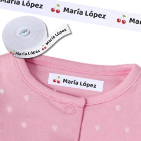 100 Etiquetas para Ropa Personalizadas con Nombre - Marcador termoadhesivo infantil para vuelta al cole, niños, guardería -