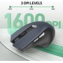 acer Ratón Inalámbrico Ergonómico, 2,4 GHz Wireless Mouse con 3 dpi Niveles Ajustables, Mouse Inalámbrico Ópticode 6 Botones,
