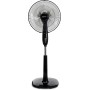 Amazon Basics Oscillating Digital Standing Fan with 5 Dual Blades, 12 Speeds and Remote Control, 53.15", White