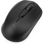 Rii Ratón inalámbrico RM100+, para PC, Portátil, Windows, Ofimática. 1000 dpi. Incluye Receptor USB (Negro)