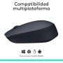Logitech Ratón inalámbrico M170, 2,4 GHz con nanorreceptor USB, seguimiento óptico, batería de 12 meses de duración, ambidextro,